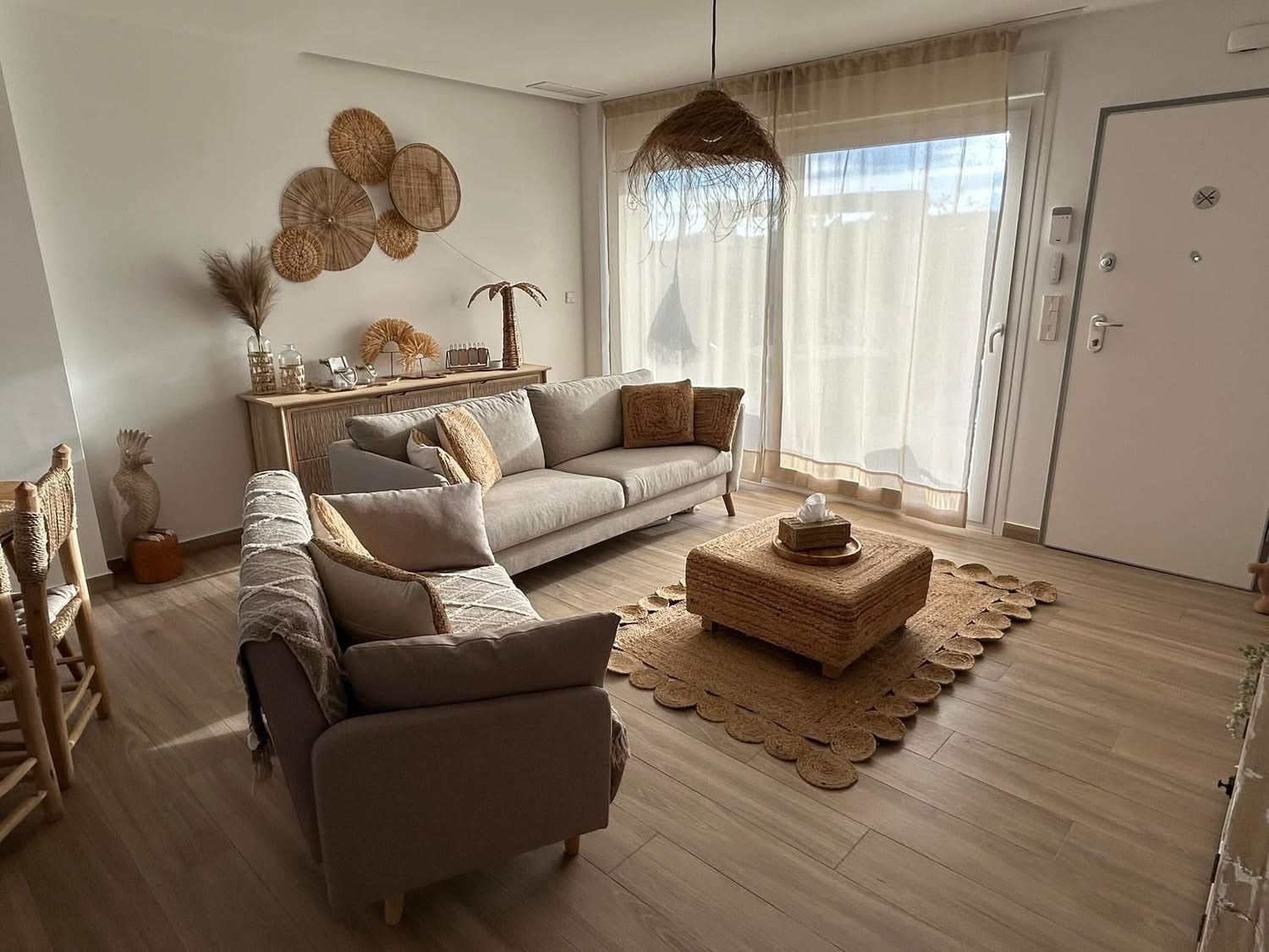Woonkamer boho stijl